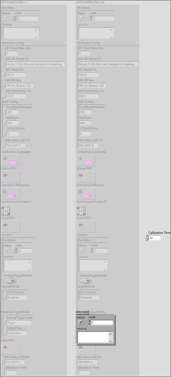 ADIS16448 Set Calibration Time.vi